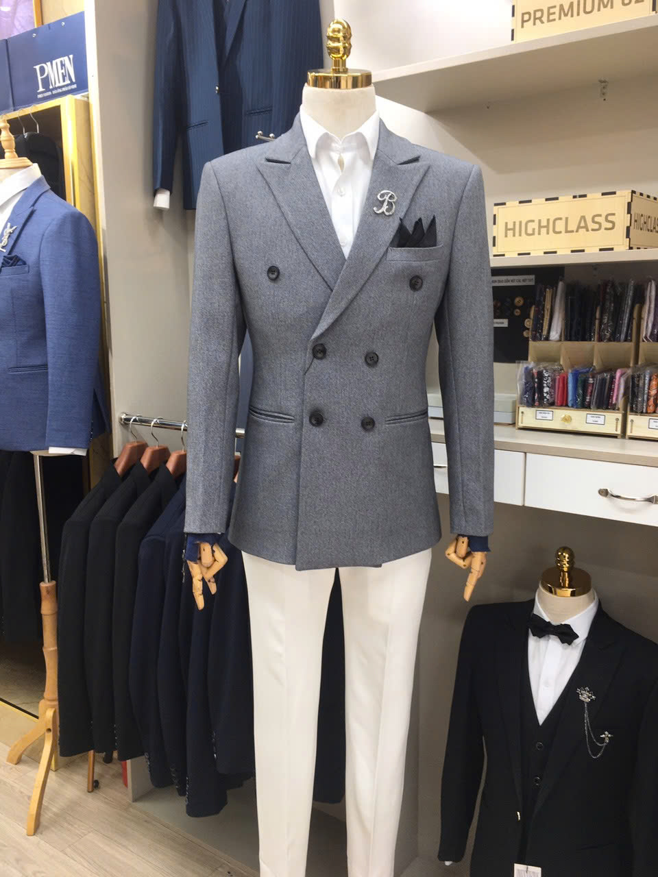 Siêu sale - Áo vest 6 Nút - Màu Xám tiêu — 1