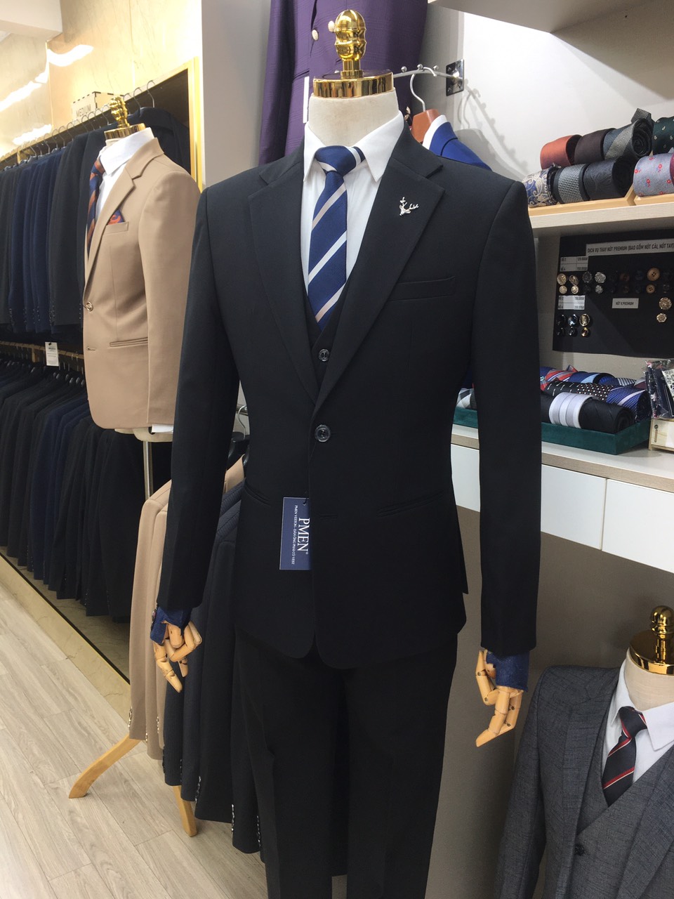 Nhóm Bigsize - Màu Đen - Dòng Medium - Bộ vest Cơ bản — 1