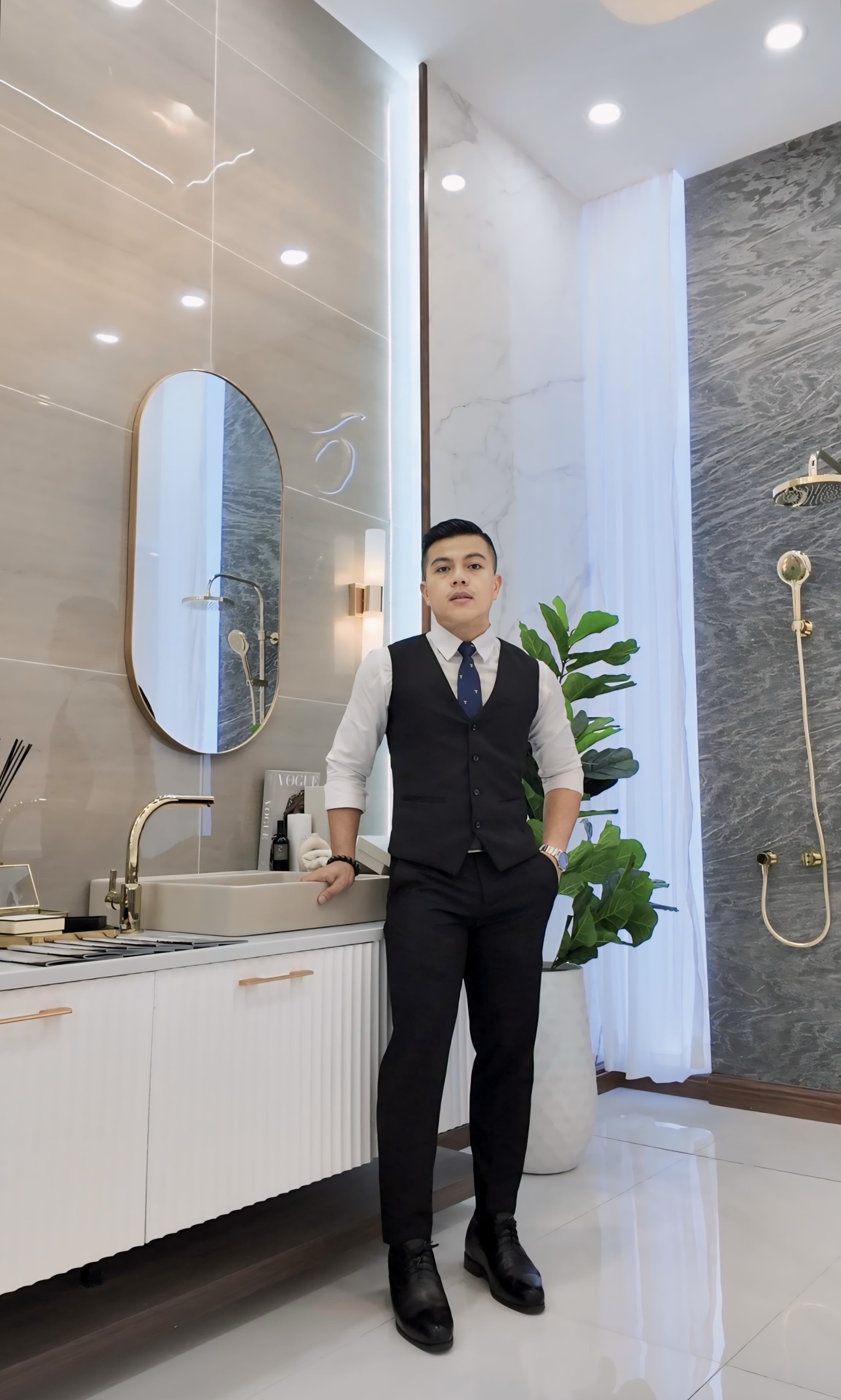 Phối ghile với sơ mi khi không mặc áo ngoài — 3