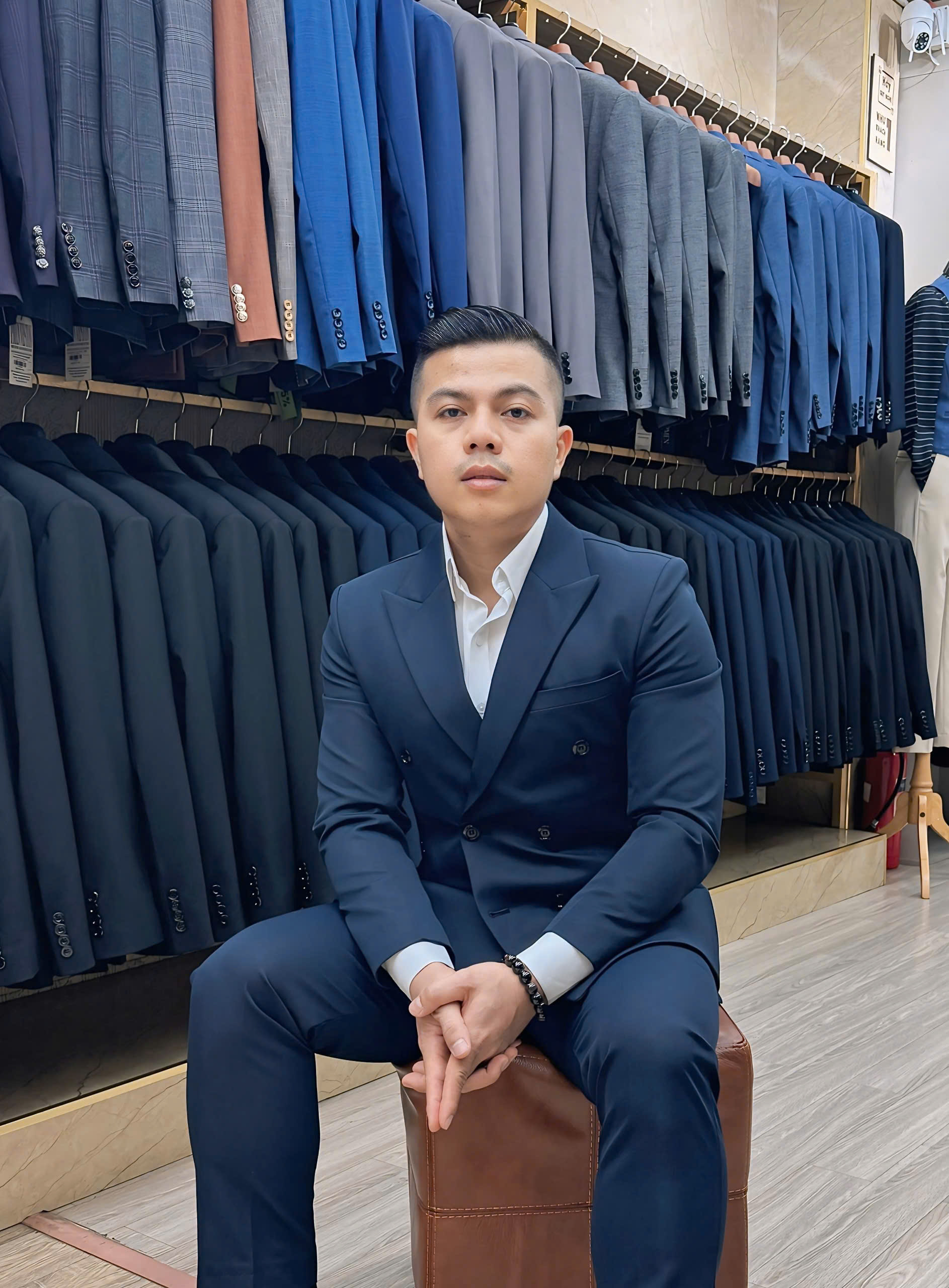 Siêu sale - Áo vest 6 Khuy - Màu Xanh Navy — 1