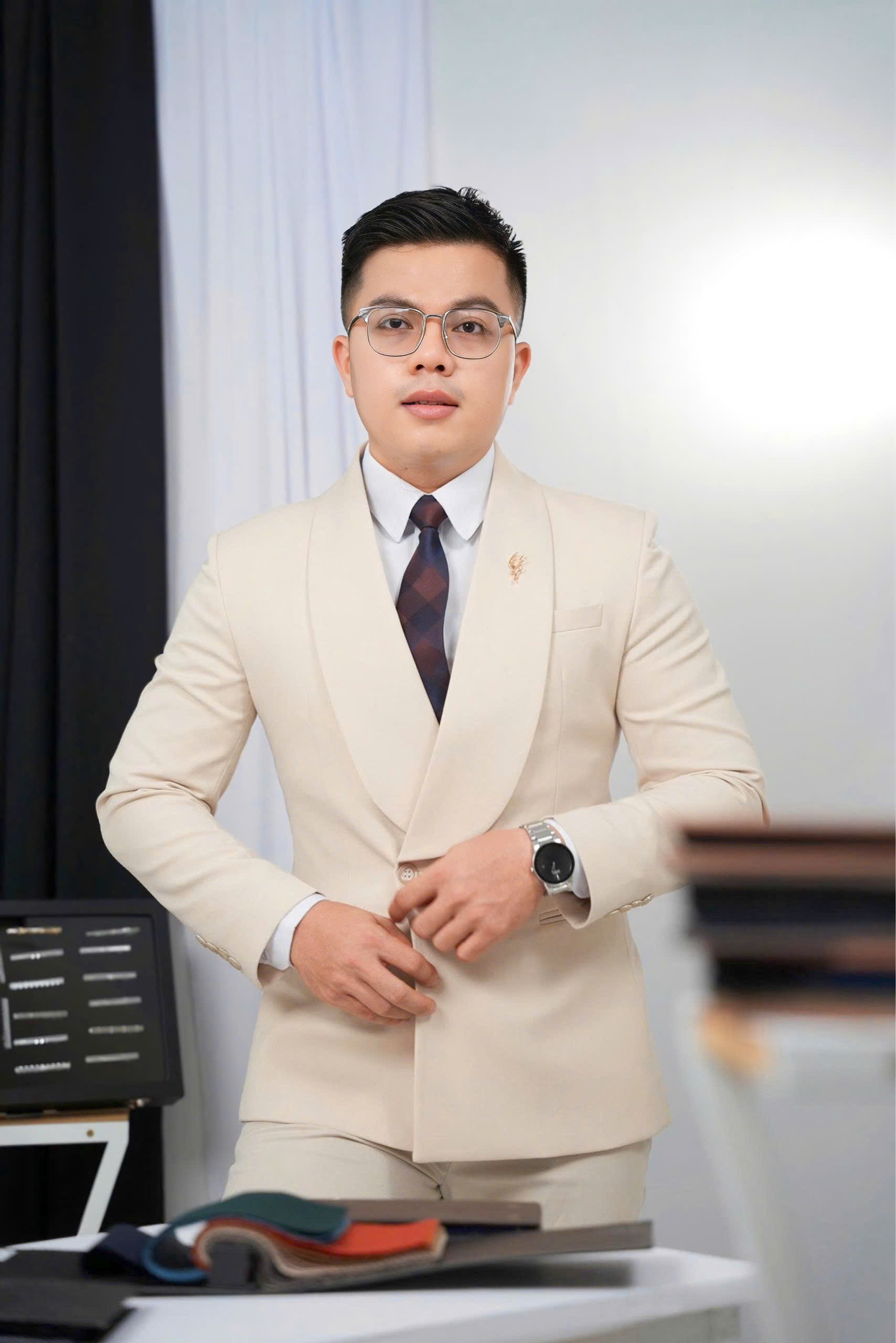 Kem - MED Áo Vest Thiết Kế + Quần — 3
