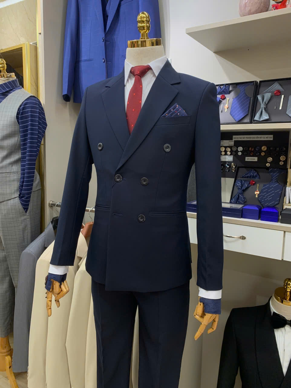 Xanh đen - MED - Áo Vest 6 Nút — 2